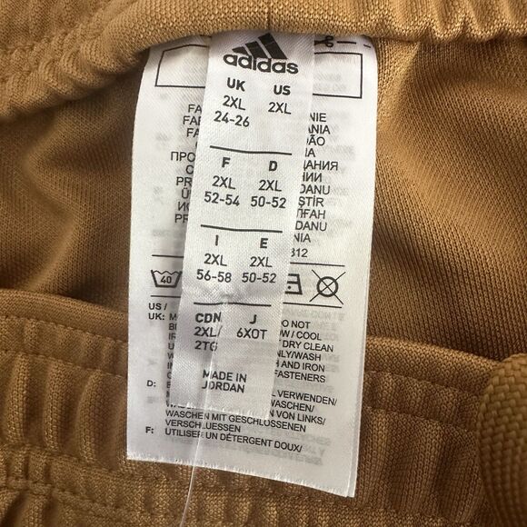 Adidas Tiro 19 Aeroready 3-Stripe Performance Track Pants Women's 2XL Brown NEW - Picture 7 of 7